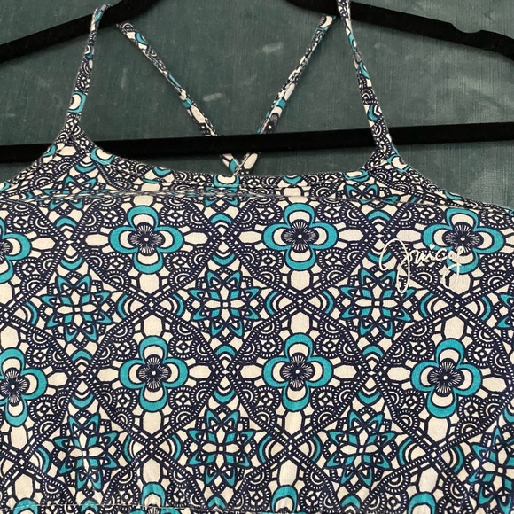 Juicy Couture spaghetti straps Boho Floral 100% cotton size 10 - Picture 4 of 5